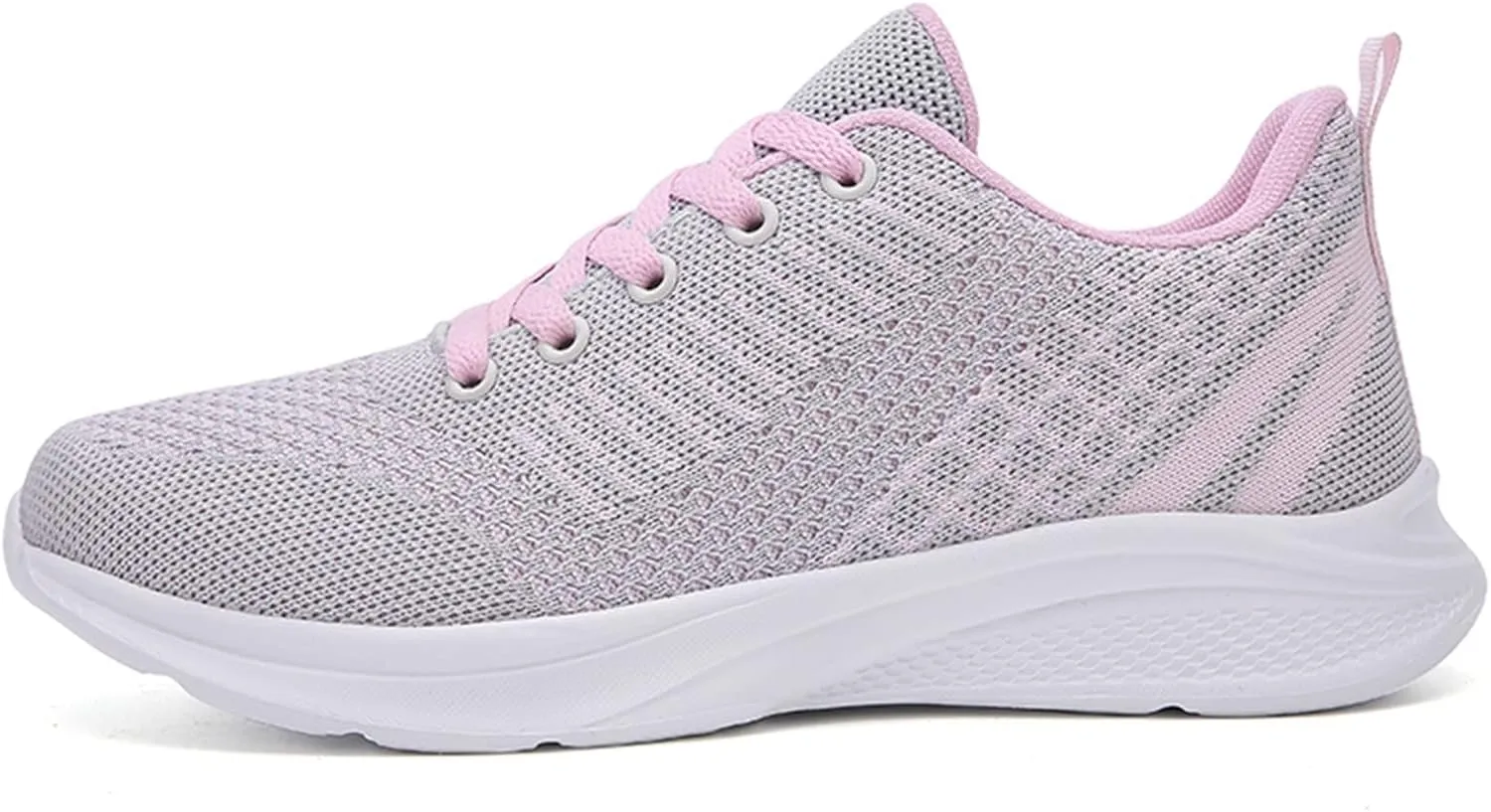 Womens Walking Running Shoes Lightweight Non Slip Tennis Fashion Sneakers Colorblock Platform Lace-Up Breathable Casual Shoes