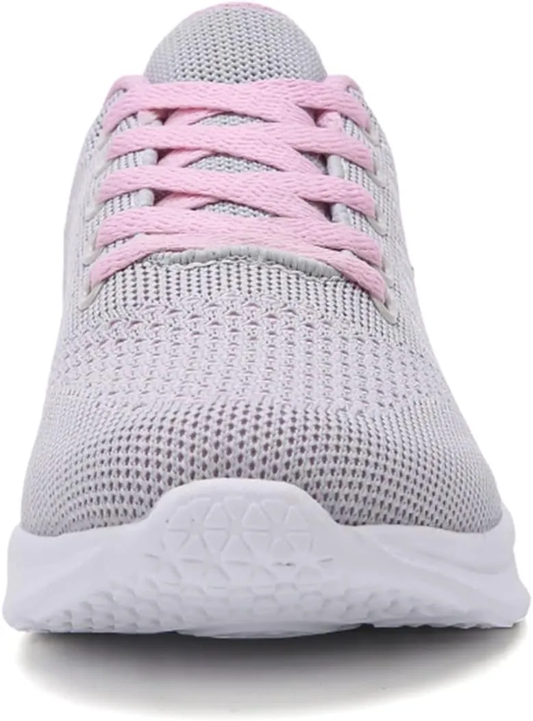 Womens Walking Running Shoes Lightweight Non Slip Tennis Fashion Sneakers Colorblock Platform Lace-Up Breathable Casual Shoes