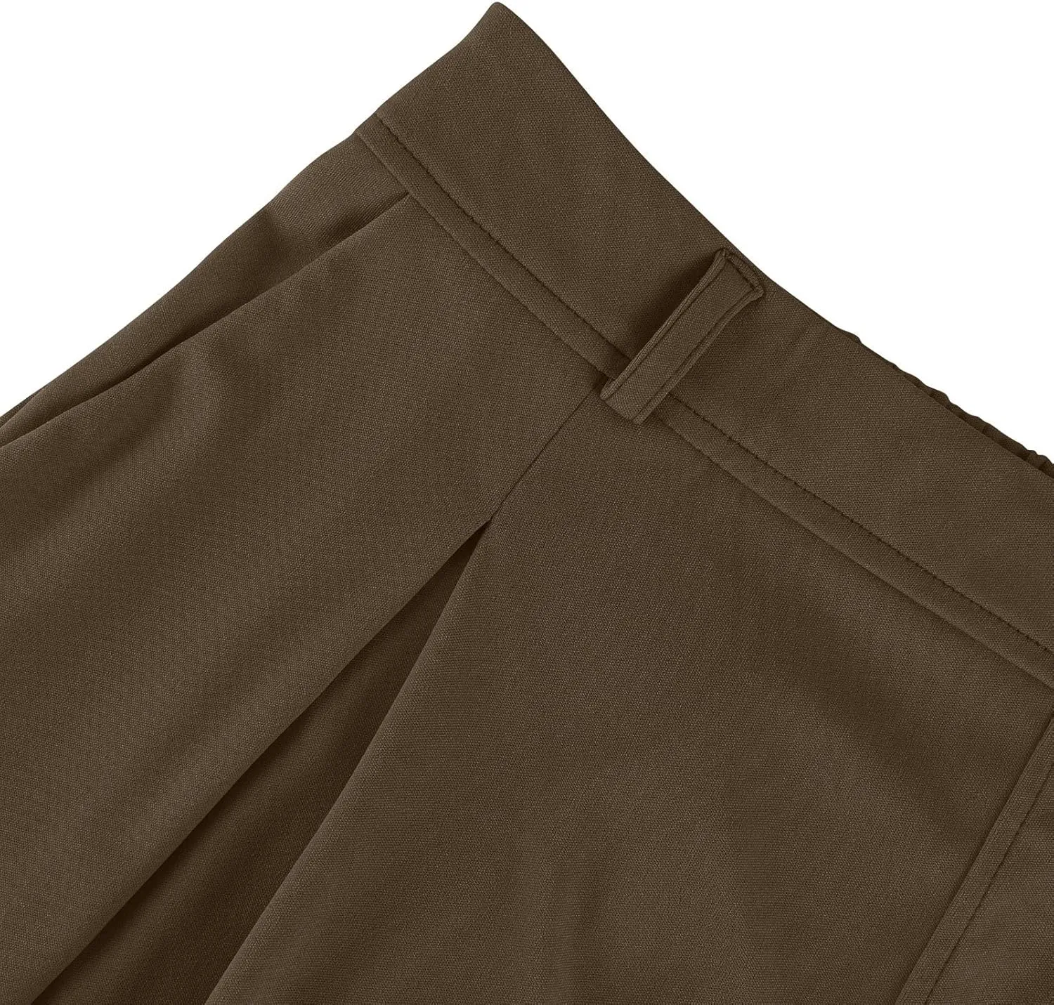 Women's Work Pants High Waisted Wide Leg Palazzo Pants with Pockets Elastic Waist Office Business Casual Trousers