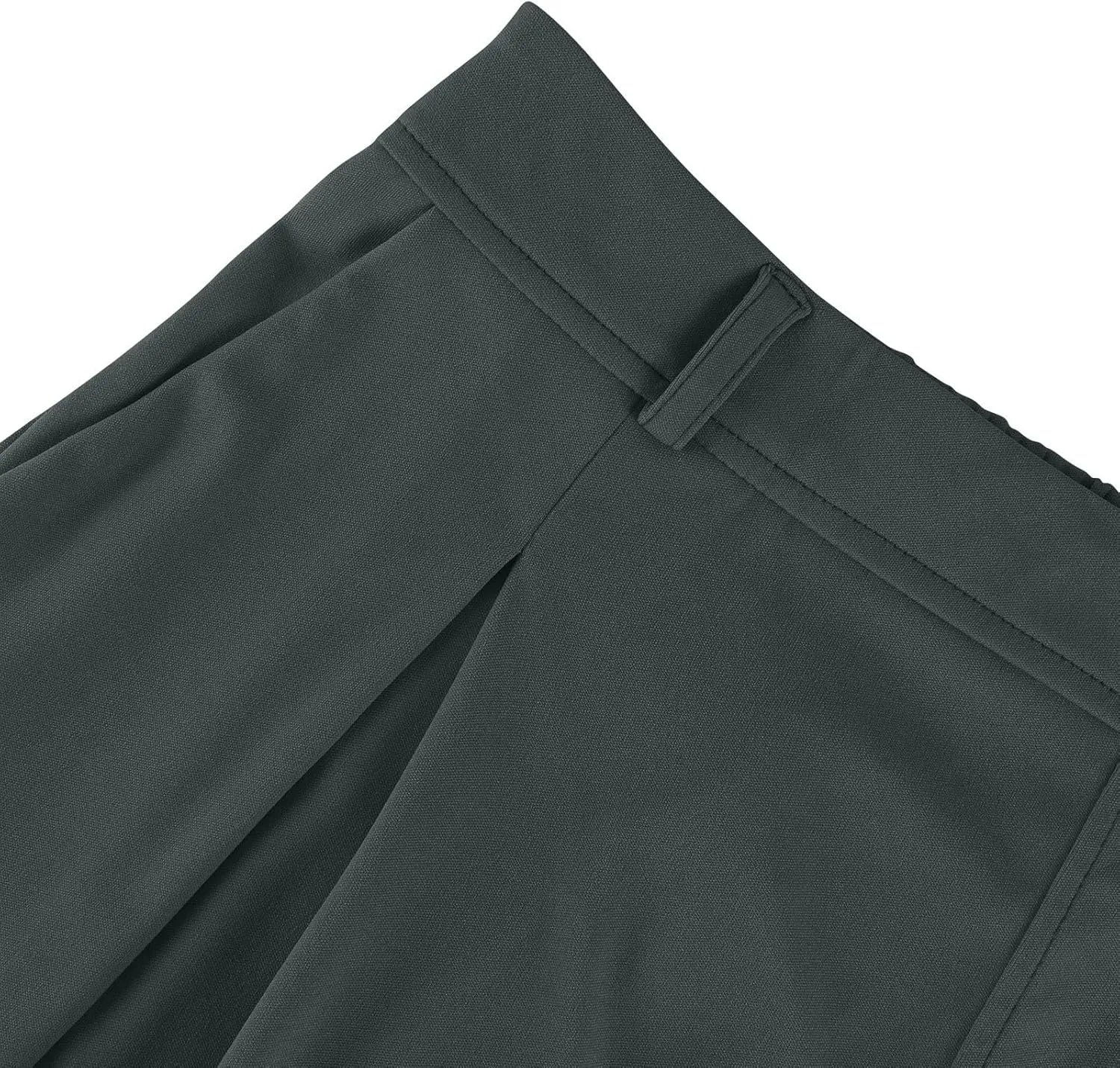 Women's Work Pants High Waisted Wide Leg Palazzo Pants with Pockets Elastic Waist Office Business Casual Trousers