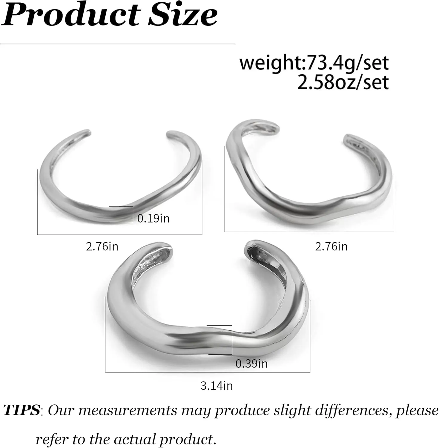 YANCHUN Gold Bangles for Women Bangle Bracelets Chunky Bangles Bracelets Non Tarnish Gold/Silver Bracelet for Women Trendy Jewelry Gift